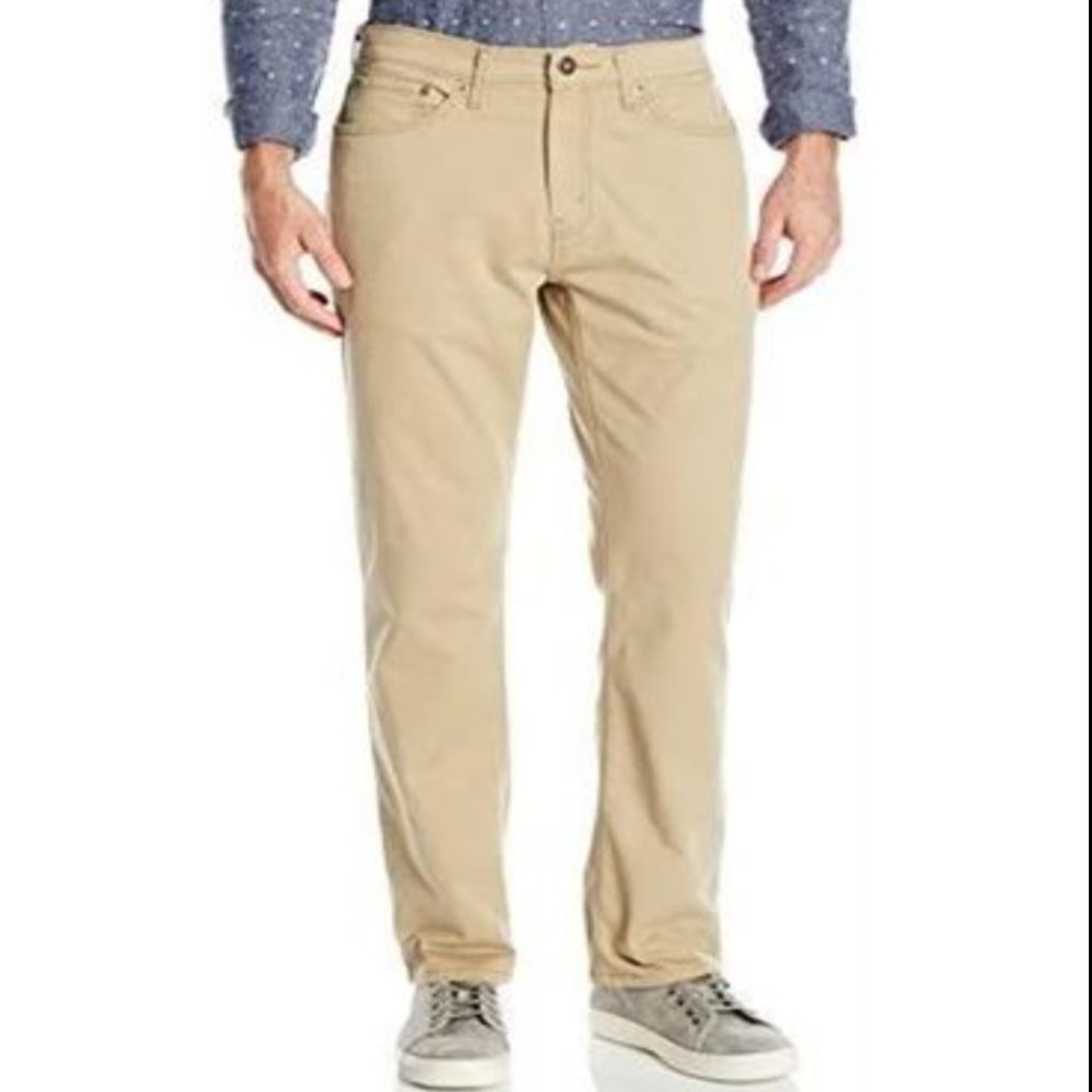 Signature Levi Strauss Gold Mens Athletic Jeans 48x32" British Khaki Brand New